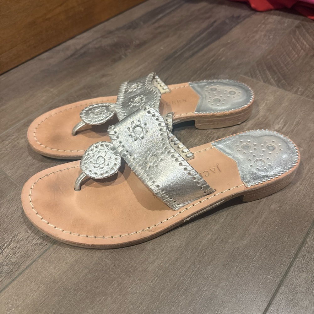 Silver sandals